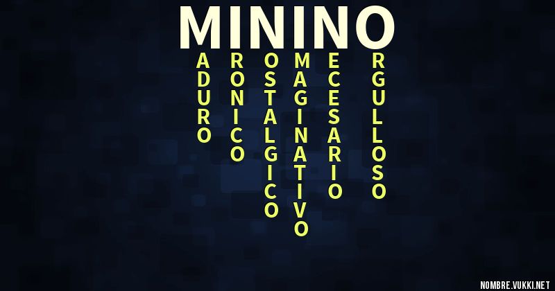 Acróstico minino