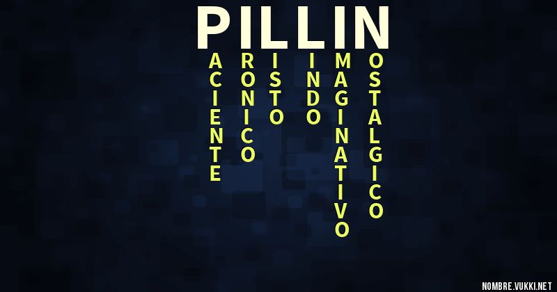Acróstico pillin