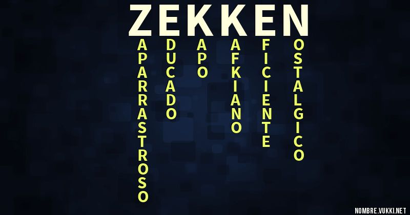 Acróstico zekken