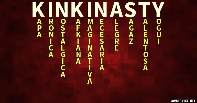 Acróstico kinki nasty