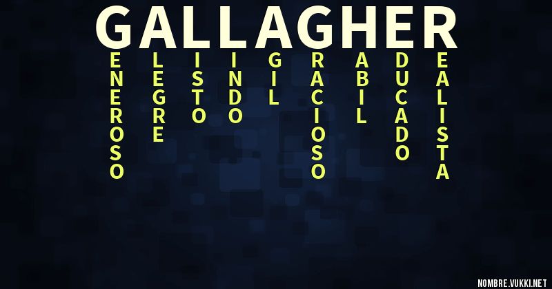 Acróstico gallagher