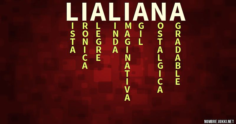 Acróstico lia : liana