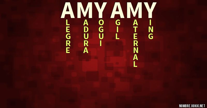 Acróstico amy amy