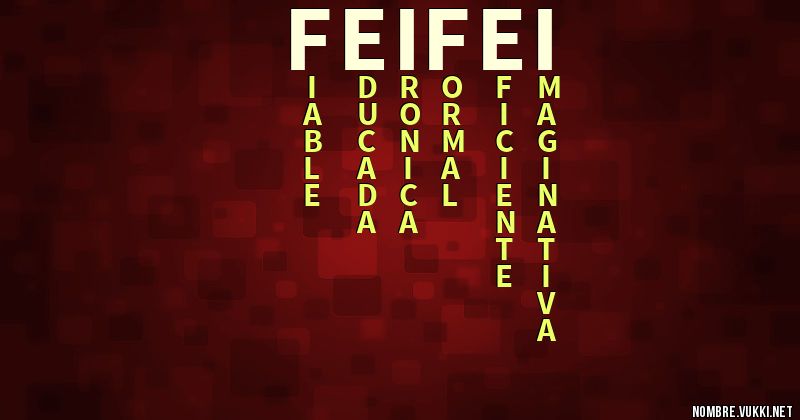 Acróstico fei fei