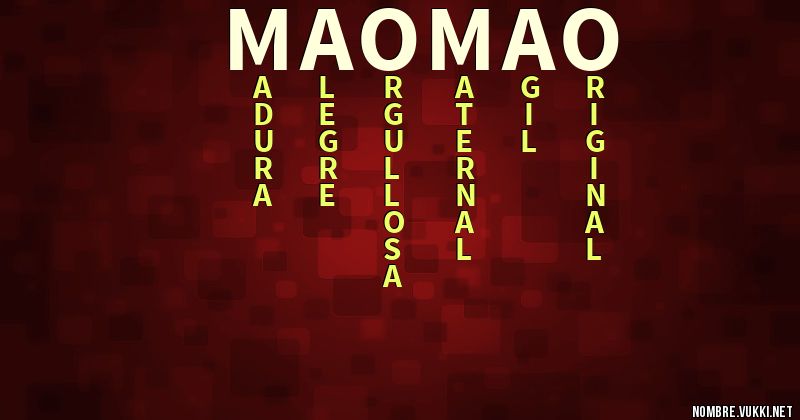 Acróstico maomao