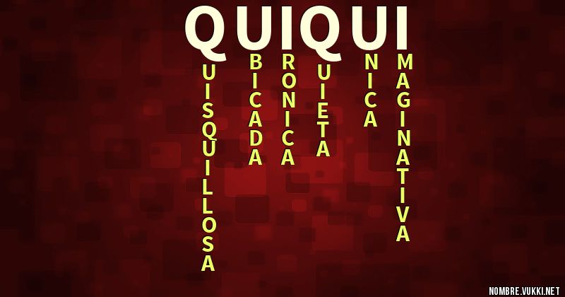 Acróstico quiqui