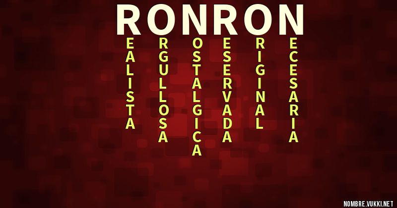 Acróstico ronron