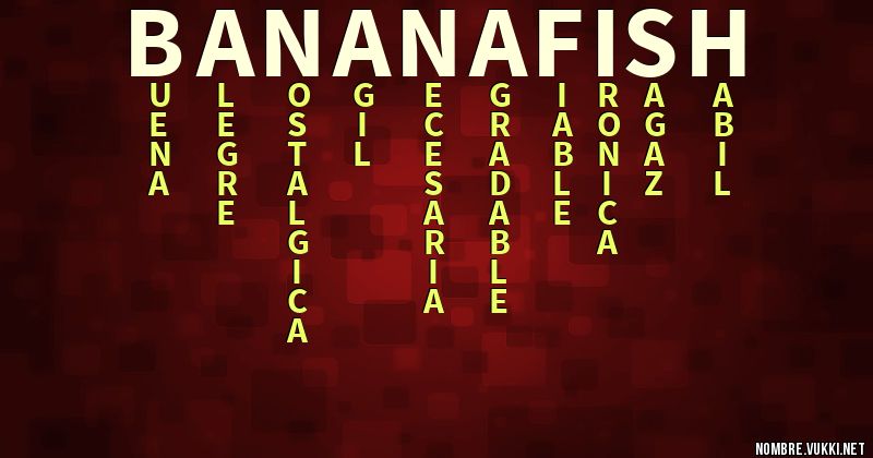 Acróstico banana fish