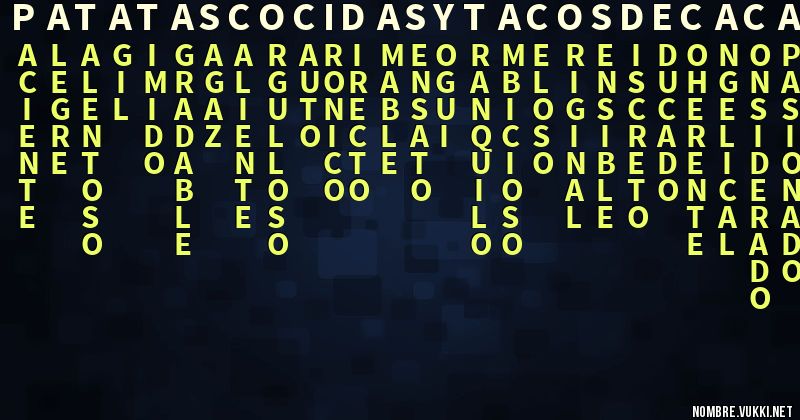 Acróstico patatascocidasytacosdecaca