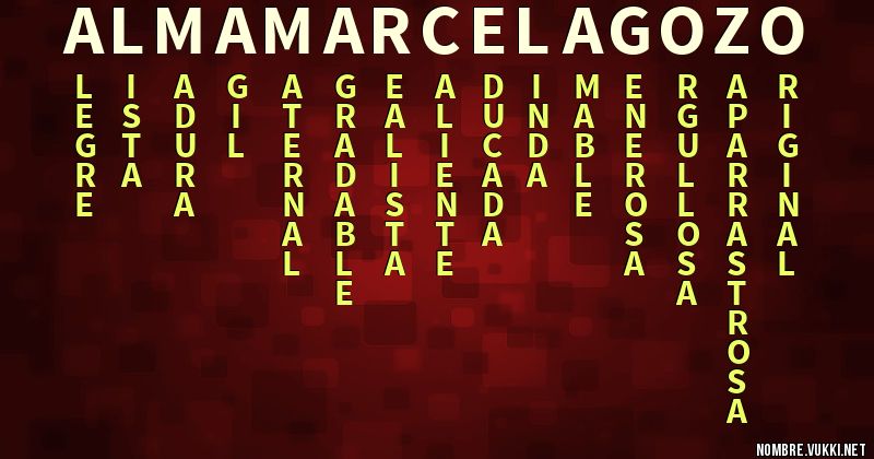 Acróstico alma marcela gozo