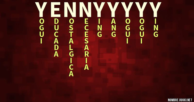 Acróstico yennyyyyy