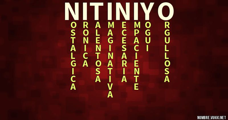 Acróstico nitiniyo