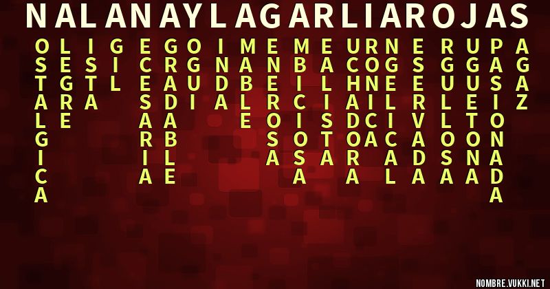 Acróstico nala(nayla) garlia rojas