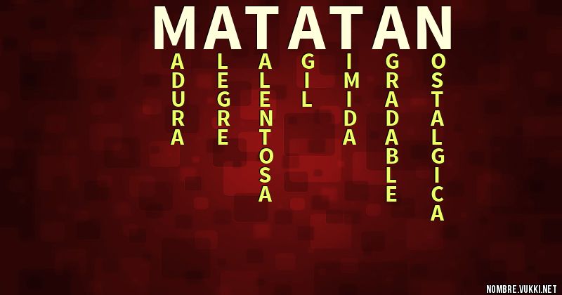 Acróstico matatan