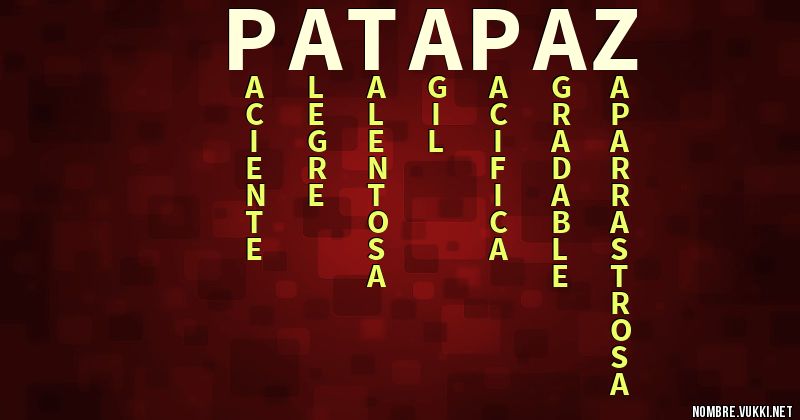 Acróstico pata:paz