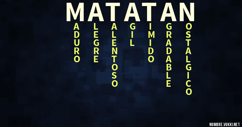 Acróstico matatan