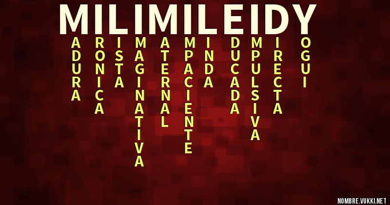 Acróstico mili  mileidy