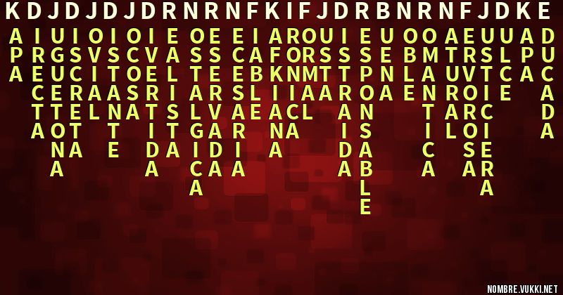 Acróstico kdjdjdjdrnrnfkifjdrbnrnfjdke