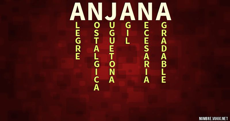 Acróstico anjana