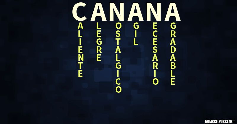Acróstico canana