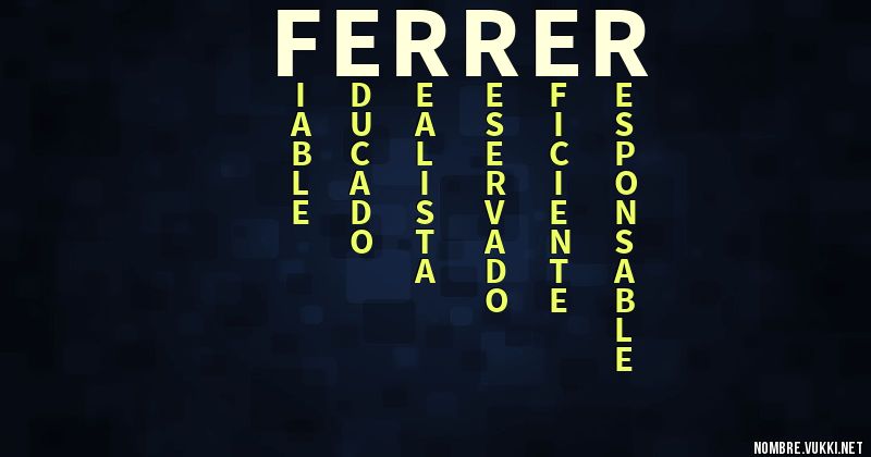 Acróstico ferrer