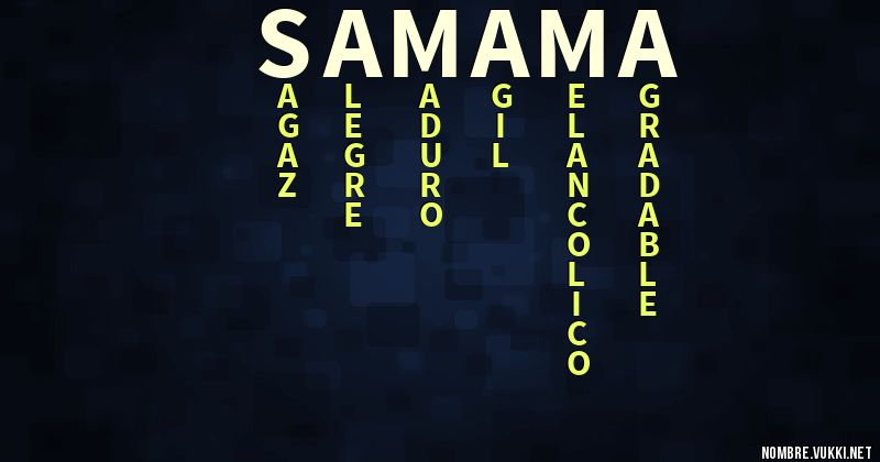 Acróstico samama