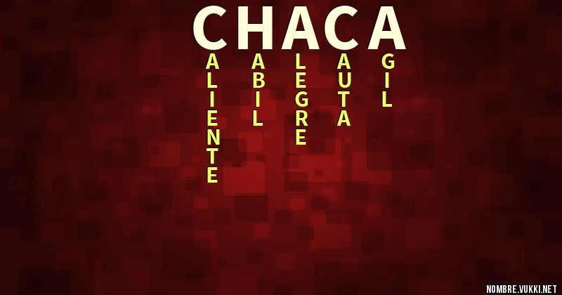 Acróstico chaca