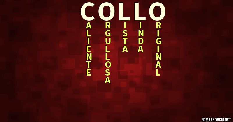 Acróstico collo