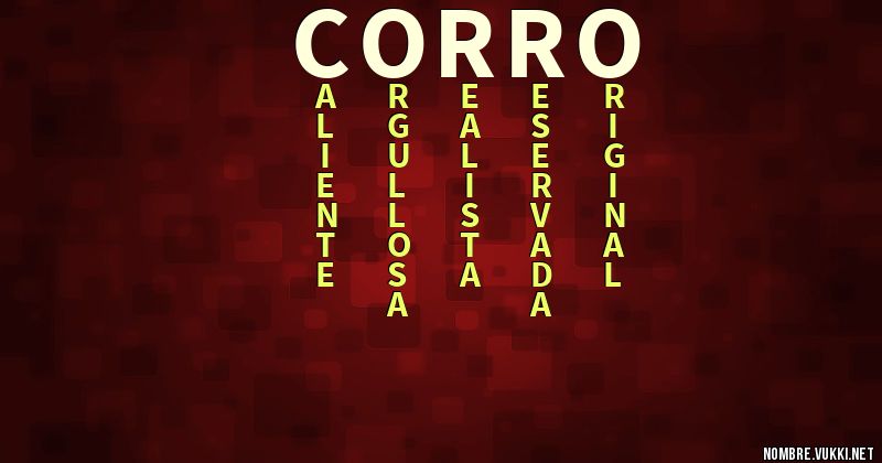 Acróstico corro
