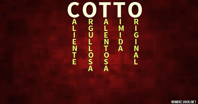 Acróstico cotto