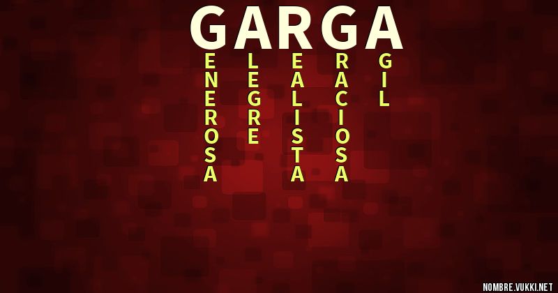 Acróstico garga