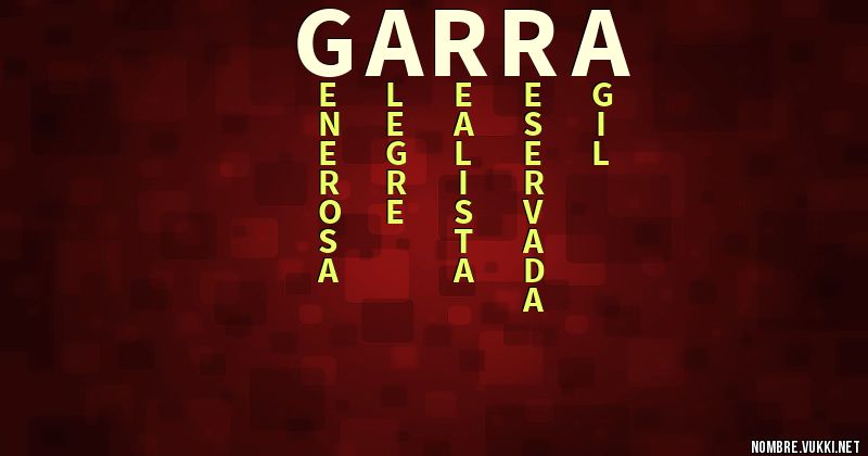 Acróstico garra