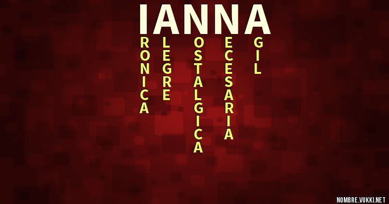 Acróstico ianna
