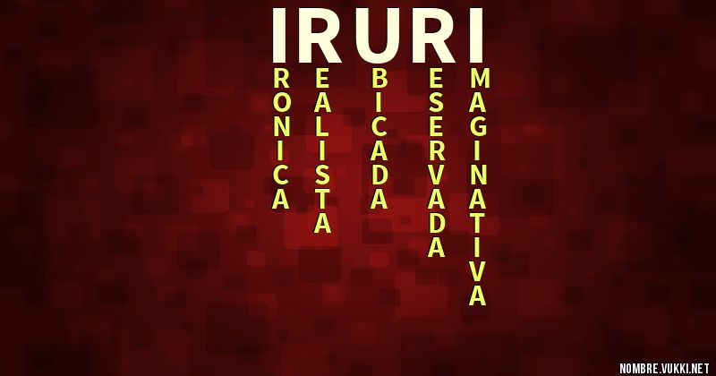 Acróstico iruri