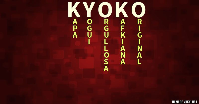 Acróstico kyoko