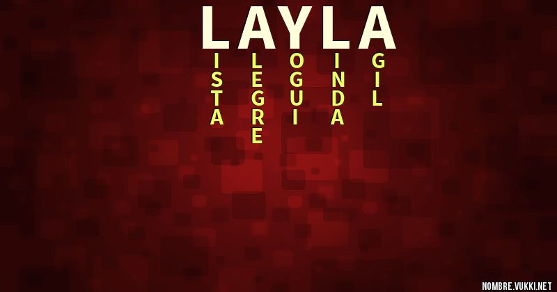 Acróstico layla