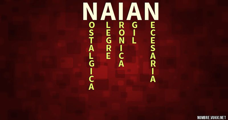 Acróstico naian