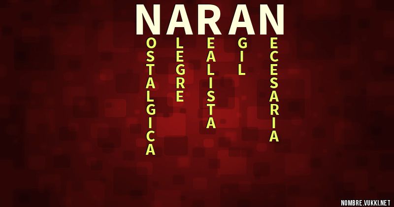 Acróstico naran
