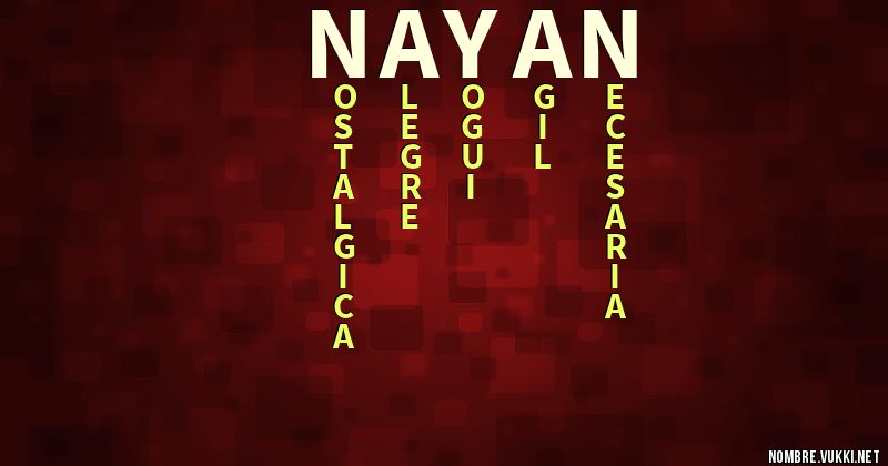 Acróstico nayan