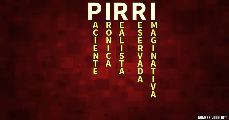 Acróstico pirri