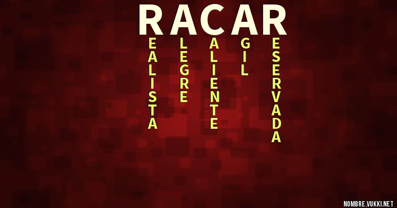 Acróstico racar