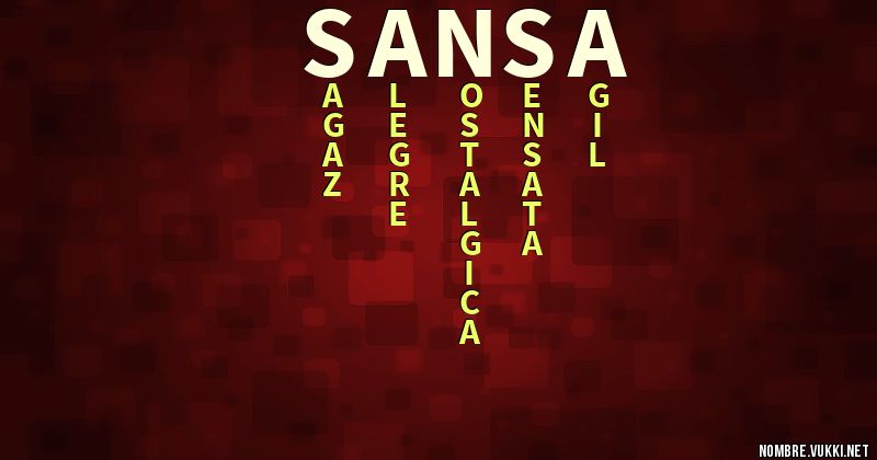 Acróstico sansa