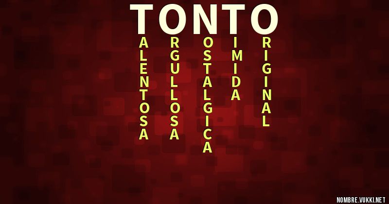 Acróstico tonto