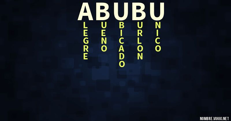 Acróstico abubu
