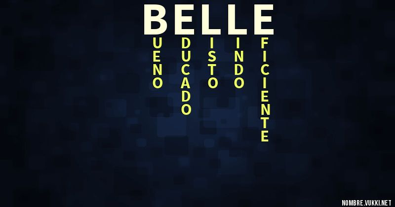 Acróstico belle