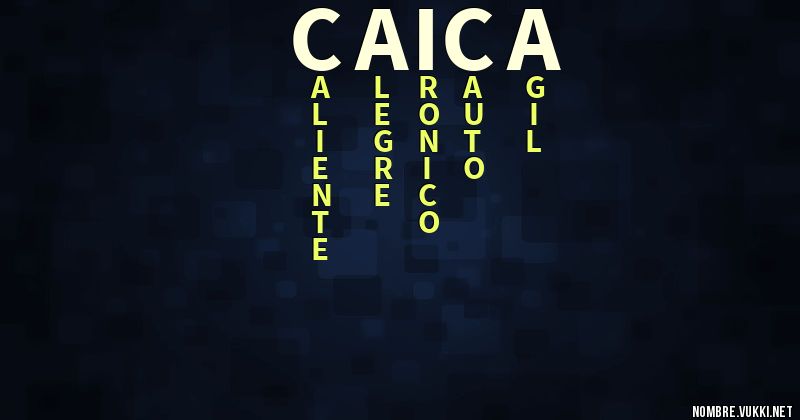 Acróstico caica