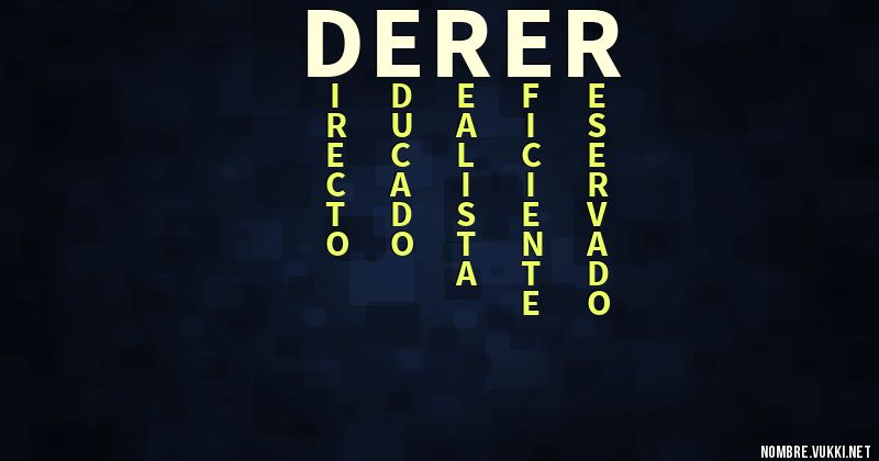 Acróstico derer