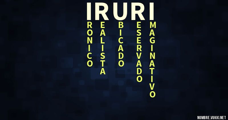 Acróstico iruri