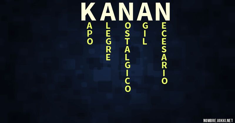 Acróstico kanan