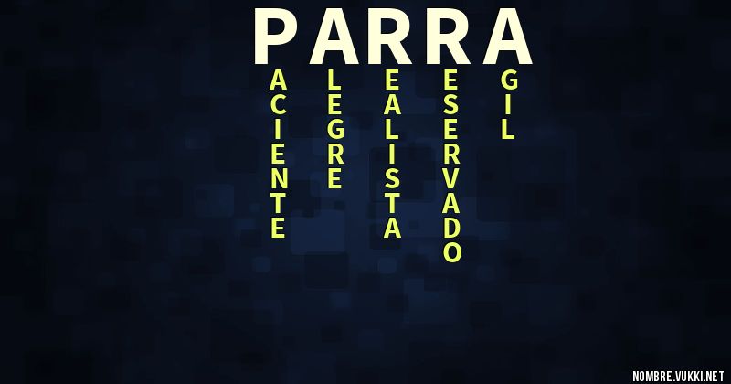 Acróstico parra